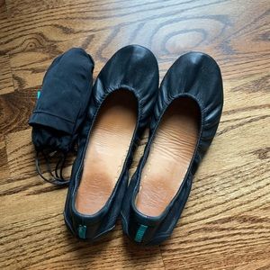Tieks black flats